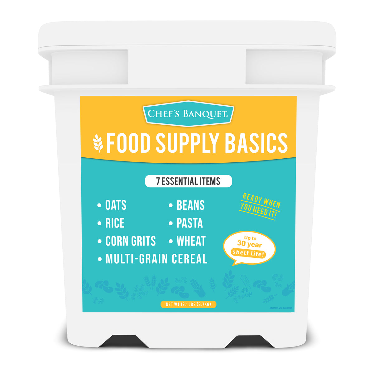 Chef's Banquet Emergency Food Supply Basics (7 Essential Items